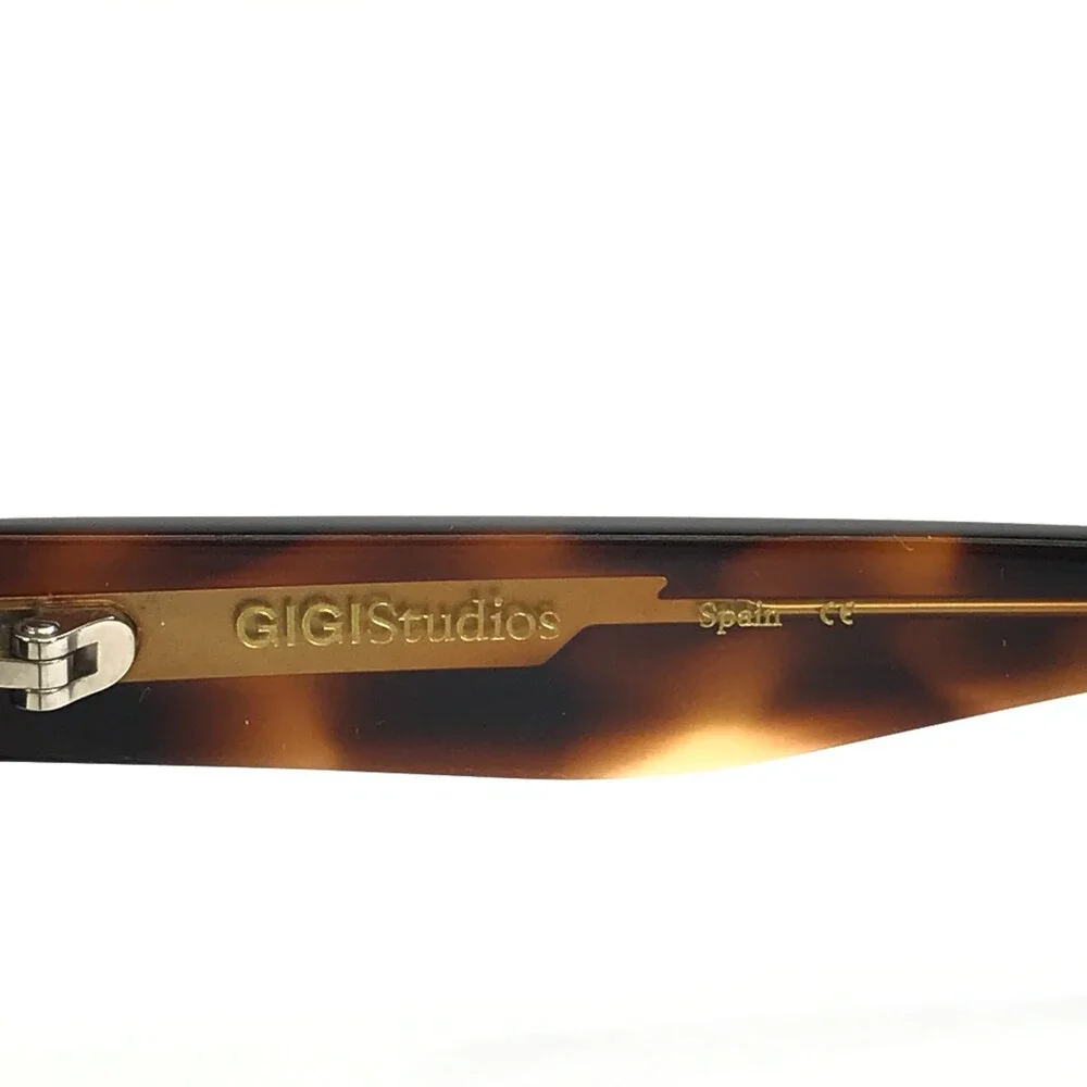 Gigi Studios Eyeglasses Frames ADELE 6747/1 Black Tortoise Havana 52-16-140